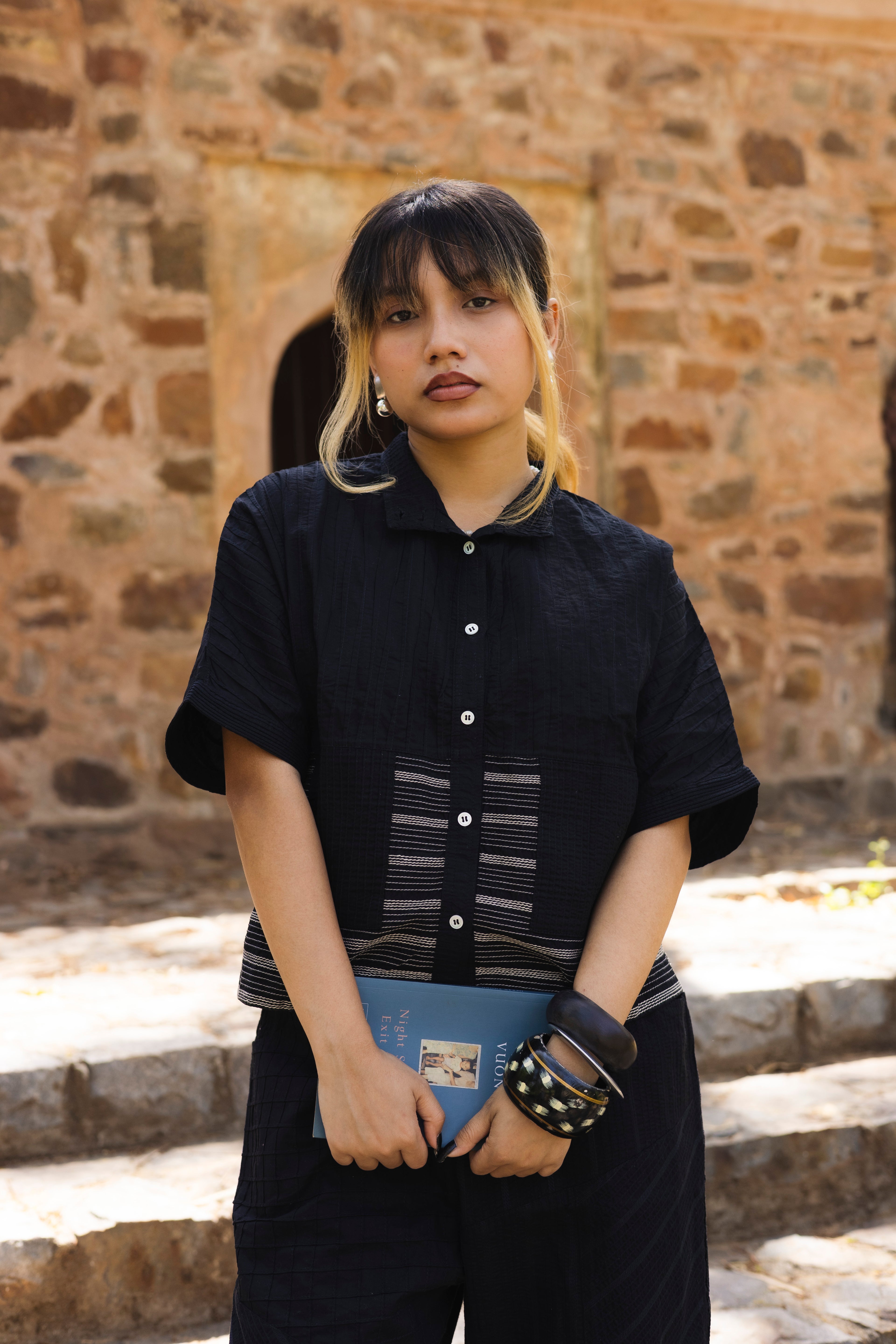 Kyoto Summer Shirt and Trouser Black